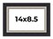 Photo Size Embellished Black Picture Frame - UV Acrylic, Foam Board Backing, Hanging Hardware